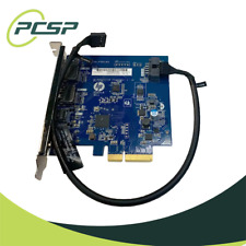 HP Thunderbolt 3 2x DP, 2x USB-C PCI-E I/O Card w/ Cable L33676-001 L89633-001 picture