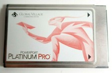 Powerport Platinum Pro FAX Modem Card Global Village Ethernet in Case picture