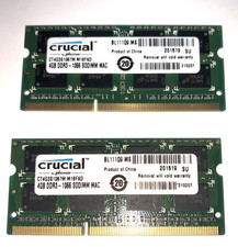 Crucial 8GB Kit 2x4GB DDR3-1066 PC3-8500 SODIMM Mac Memory CT4G3S1067M picture
