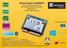 Atheros WiFi Bluetooth AR9462 AR5B22 AR5BMD222 ATH9K minipci-express dual band picture
