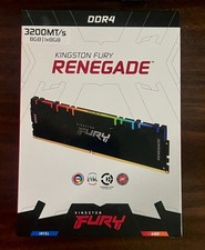 Kingston Fury Renegade RGB DDR4 8gb 3200mhz UDIMM Desktop KF432C16RBA/8 - NEW picture