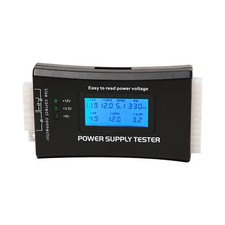 LCD COMPUTER PC POWER SUPPLY TESTER 20/24 4/6/8 PIN FOR SATA IDE HDD ATX ITX BTX picture