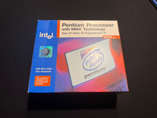 Vintage Intel Pentium w/ MMX CPU New In Box NIB NOS *No Shrinkwrap* picture