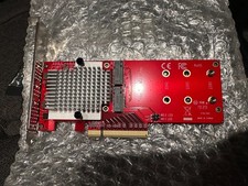 StarTech PEX8M2E2 PCIe Dual M.2 NVMe SSD Adapter Card 32Gbps picture