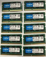 16GB Kit (2x8GB) Crucial DDR3L 1600MHz RAM PC3L-12800S SODIMM Memory Pair picture