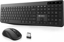 Wireless Keyboard and Mouse Combo,KOORUI 2.4G Silent Full Size Ergo.. Fast Ship picture