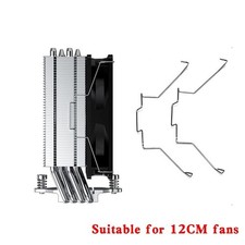 2Pcs CPU Fan Clips 80mm 90mm 120mm Stainless Steel Wire Heatsink Mount picture
