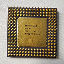 Intel 486 DX2 80486 CPU A80486DX2-66 66MHz 33MHz Bus 168-Pin PGA. READ Details picture