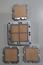 IBM MCM CPUs LOT OF 4. ONE LARGE 3 MEDIUM Gold Recovery picture
