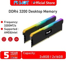 Fikwot RGB DDR4 RAM 32GB 16GBx2 8GBX2 288-Pin 3200MT/s Intel AMD Desktop Memory  picture
