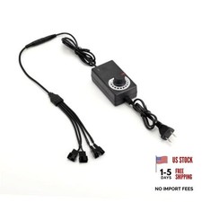 12V Fan Power Supply PC Fan Controller for Computer 100-240v AC to 3 to 12v DC picture