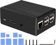 for Raspberry Pi 3 B+ Case, Aluminum Alloy Heavy Duty Passive Cooling Metal Case picture