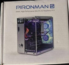 Pironman 5 NVMe M.2 PCIe Mini PC Case for Raspberry Pi 5 w/ RGB Fans, OLED picture