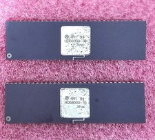 Lot of 2 Hitachi HD68000-10 MC68000 68000 Microprocessor CPU 10mhz 64pin DIP picture