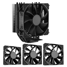 Darkrock PX4 CPU Air Cooler for AM5 AM4 & LGA 1700 1200 + 3PCS 120mm PC Case Fan picture
