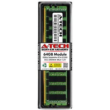 A-Tech 64GB 4Rx4 PC4-21300 DDR4 2666 ECC Load Reduced LRDIMM Server Memory RAM picture