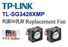 2x Very Quiet Replacement Fans for TP-Link TL-SG3428XMP picture