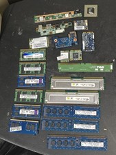 Computer Parts Lot 22pc Laptop RAM 8GB DDR4 4GB DDR3 RDRAM WiFi Cards Intel CPU picture