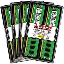 A-Tech 128GB 8x 16GB 2Rx8 PC4-25600R DDR4 3200 ECC REG RDIMM Server Memory RAM picture